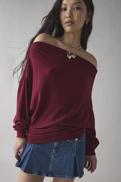 Out From Under Clarity Cozy Knit Off-The-Shoulder Top