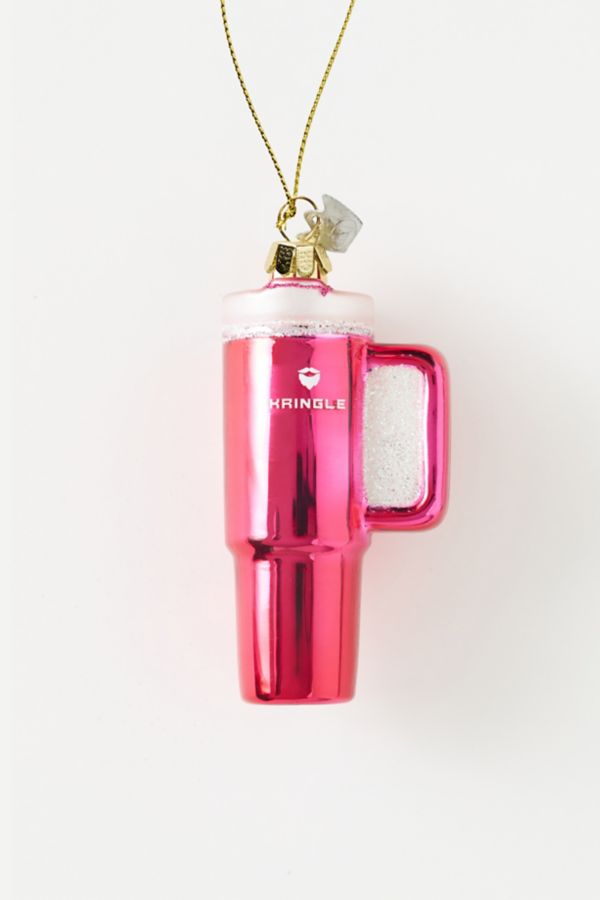 Slide View: 1: Pink Kringle Tumbler Cup Ornament