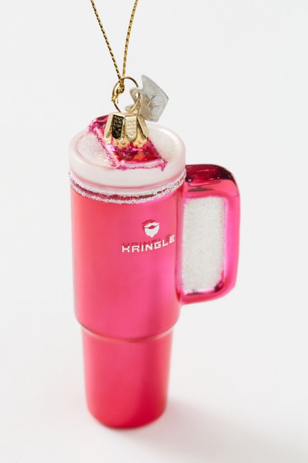 Slide View: 3: Pink Kringle Tumbler Cup Ornament