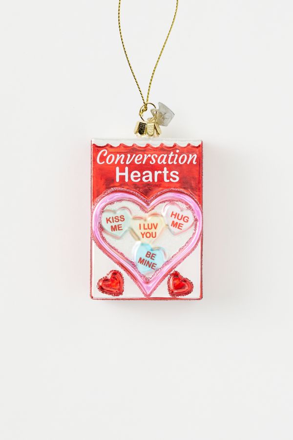 Slide View: 1: Conversation Candy Hearts Ornament