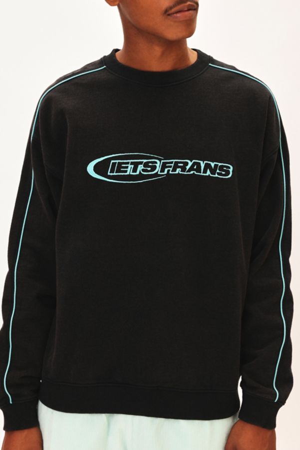 Slide View: 1: iets frans… Piped Crew Neck Sweatshirt