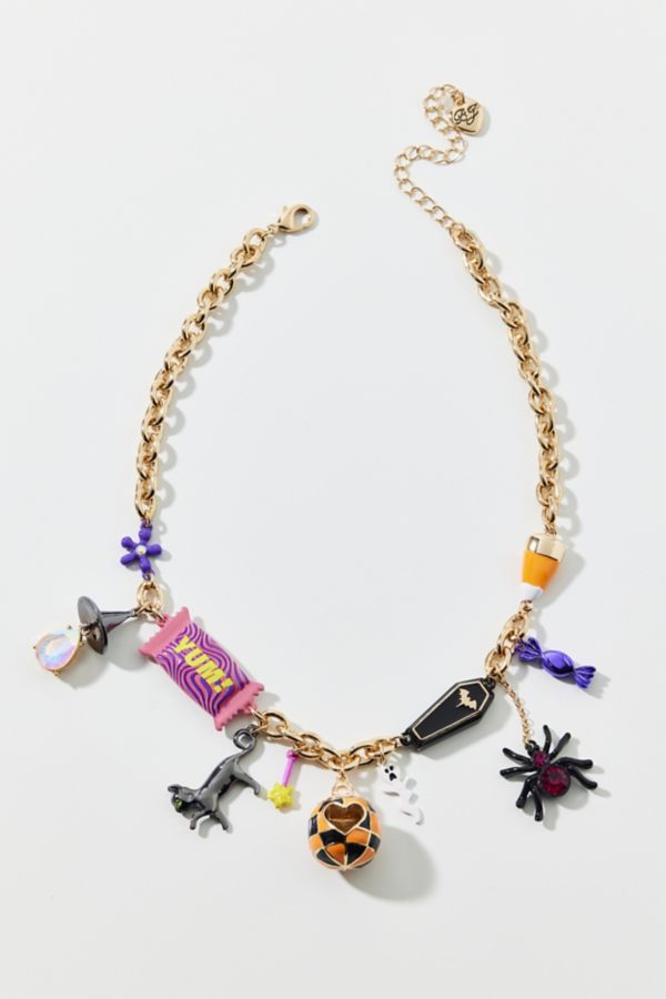 Slide View: 2: Collier à Breloques d'Halloween Betsey Johnson Ghoul Friends