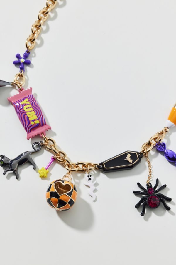 Slide View: 3: Collier à Breloques d'Halloween Betsey Johnson Ghoul Friends