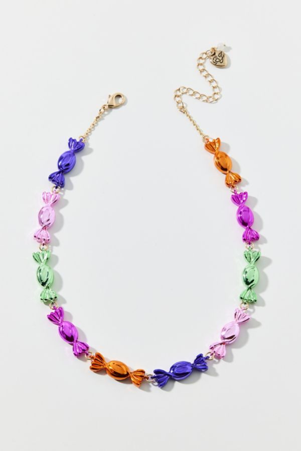 Slide View: 2: Betsey Johnson Candy Collar Necklace