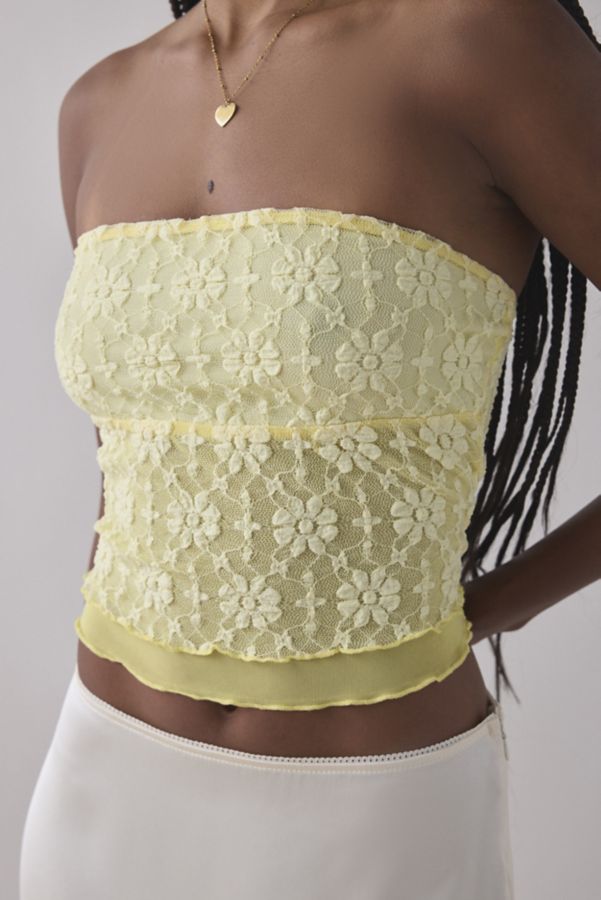 Slide View: 1: Kimchi Blue Kori Lace Tube Top