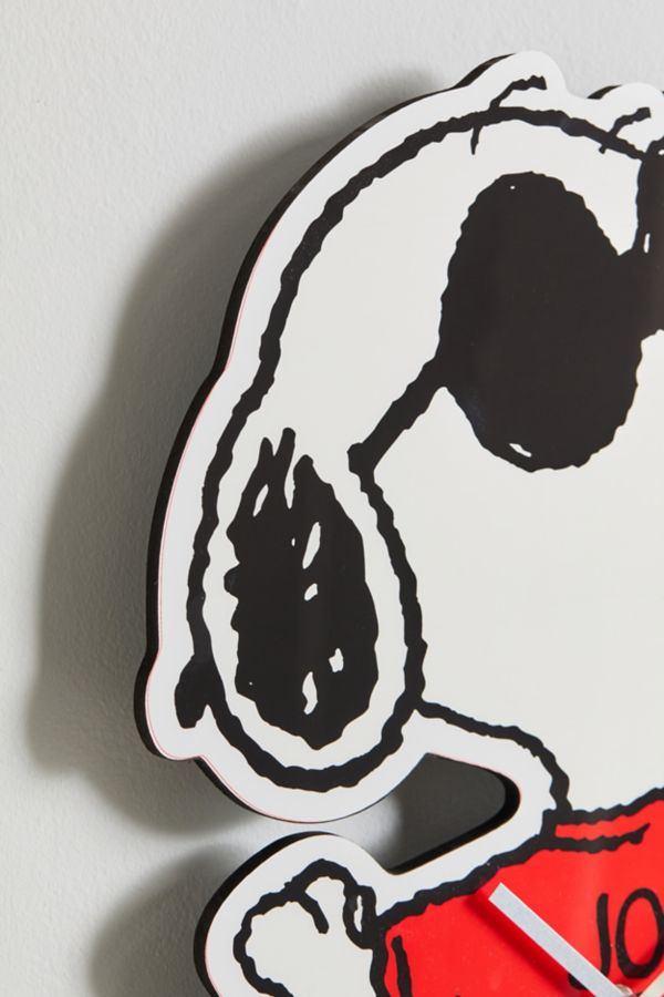 Slide View: 3: Horloge Murale Snoopy Joe Cool Peanuts