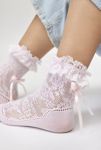 Thumbnail View 1: Ruffles & Bows Lace Sock