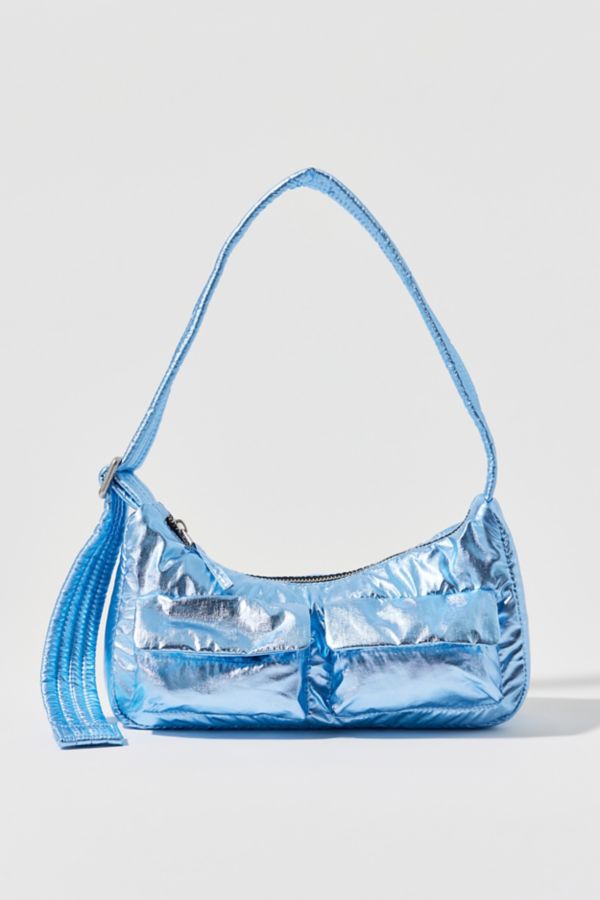 Slide View: 2: BAGGU UO Exclusive Metallic Cargo Shoulder Bag