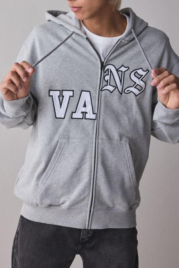 Slide View: 1: Vans Split Logo Zip-Up Hoodie Sweatshirt