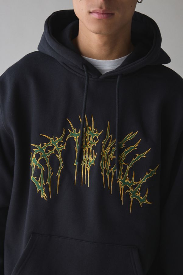 Slide View: 1: Vans Metal Arch Logo Graphic Hoodie Sweatshirt