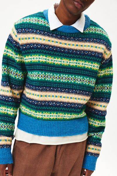 UO Hudson Fair Isle Crew Neck Sweater