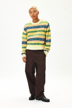 Slide View: 3: UO Hudson Fair Isle Crew Neck Sweater