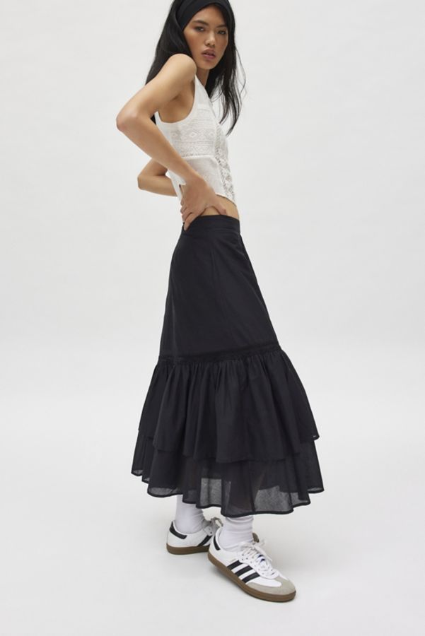 Slide View: 1: Kimchi Blue Alia Asymmetrical Maxi Skirt