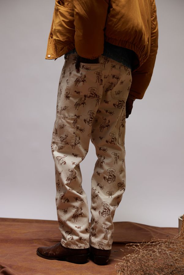 Slide View: 2: BDG Cowboy Print Straight Fit Utility Jean