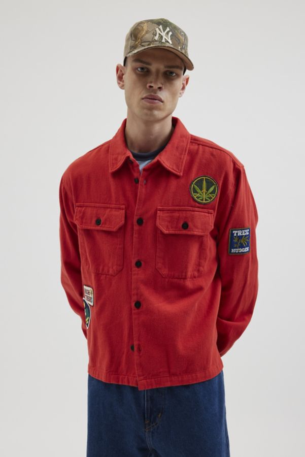 Slide View: 5: BDG Campfire Patch Button-Down Overshirt