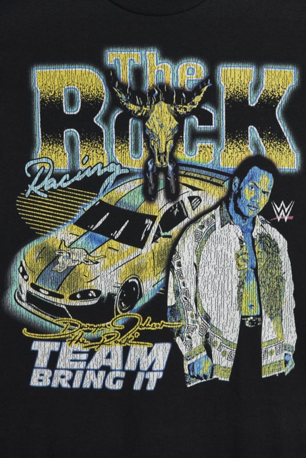 Slide View: 2: WWE The Rock Graphic Cropped Long Sleeve Tee