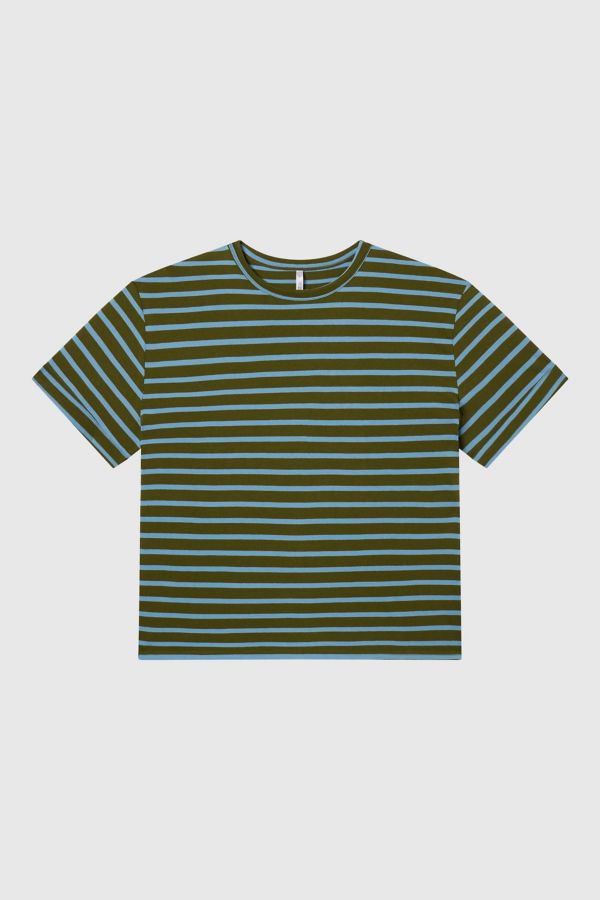 Slide View: 4: RAT BOI Striped Boifriend T-Shirt