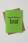 Thumbnail View 1: Brat Birthday Card