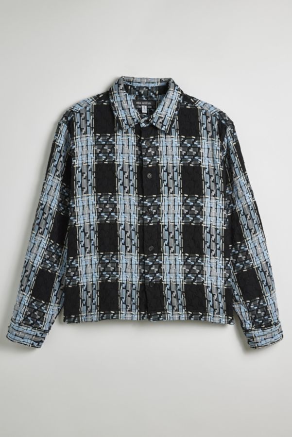 Slide View: 2: UO Textured Shirt Jacket