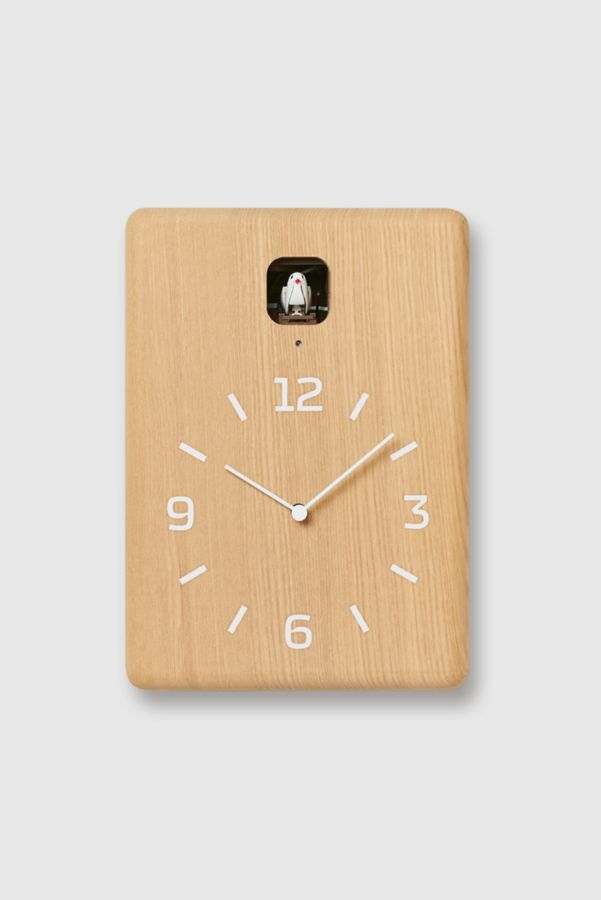 Slide View: 2: Lemnos CUCU Cuckoo Wooden Wall Clock