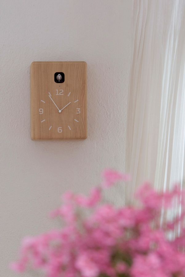 Slide View: 1: Lemnos CUCU Cuckoo Wooden Wall Clock