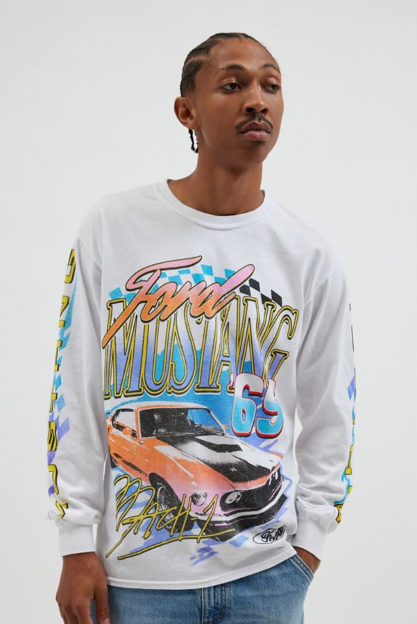 Slide View: 1: Ford Mustang Oversized Long Sleeve Tee