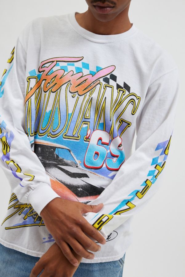 Slide View: 4: Ford Mustang Oversized Long Sleeve Tee