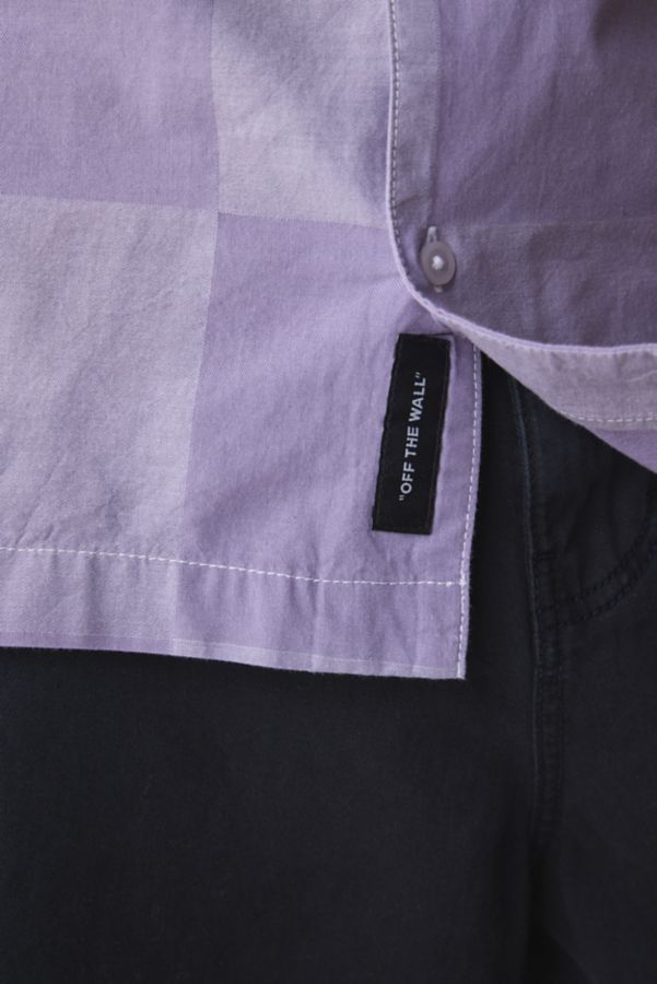 Slide View: 4: Vans Kessler Checkerboard Short Sleeve Shirt