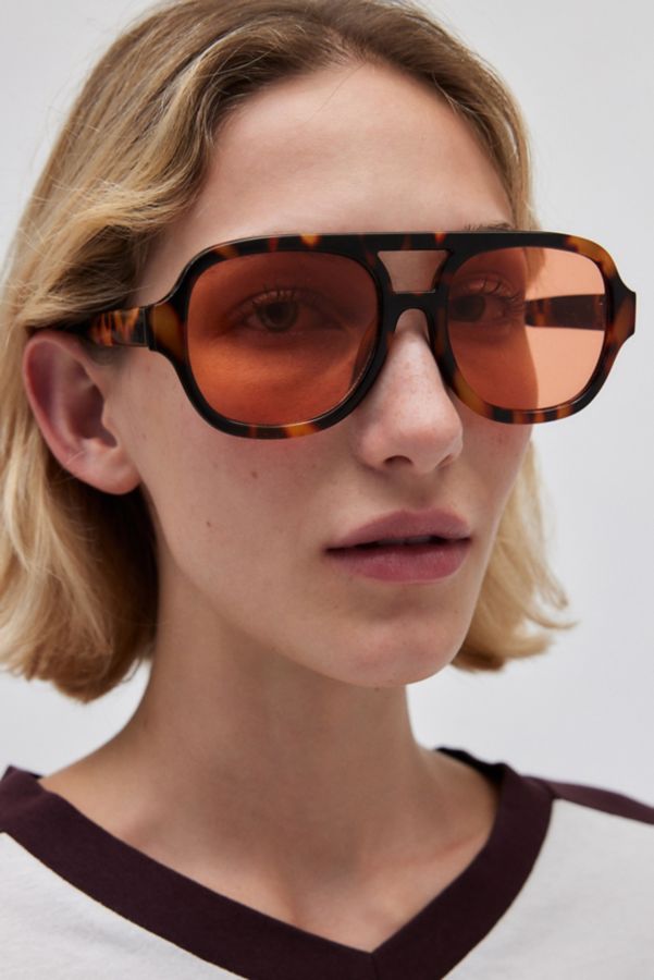 Slide View: 1: Reality Eyewear Runway Aviator Sunglasses