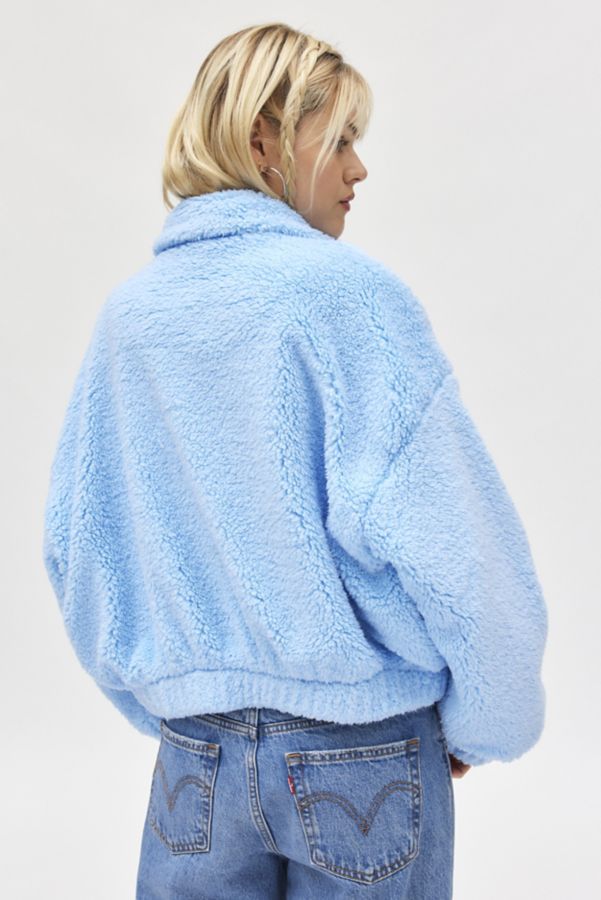 Slide View: 3: Kimchi Blue Snow Bunny Piled Fleece Zip-Up Jacket