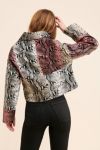 Thumbnail View 2: Glamorous Snakeskin Patchwork Coat