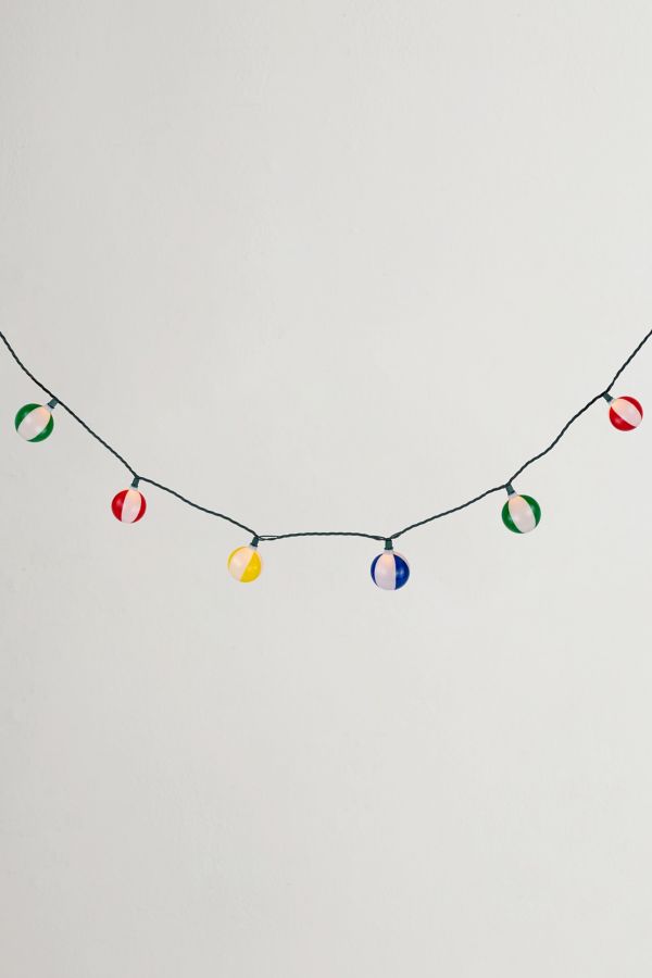 Slide View: 4: Beach Ball 6ft String Lights