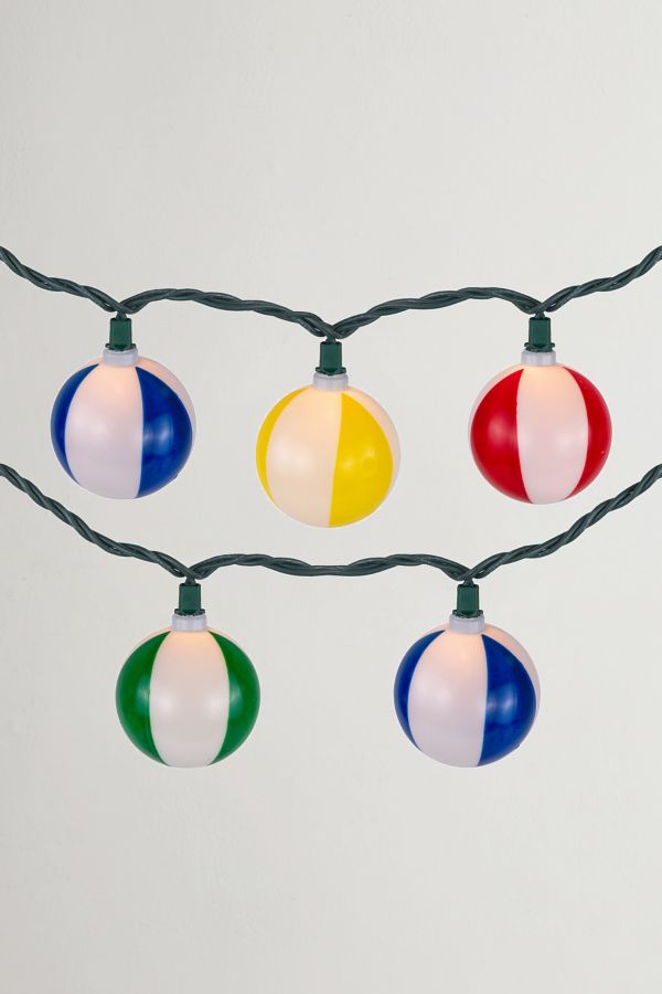 Slide View: 1: Beach Ball 6ft String Lights