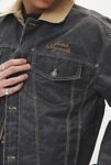 Thumbnail View 4: GUESS ORIGINALS Washed Denim Printed Nylon Trucker Jacket