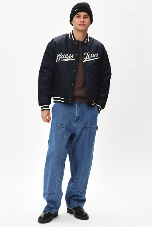 Slide View: 3: GUESS JEANS Patch Bomber Jacket