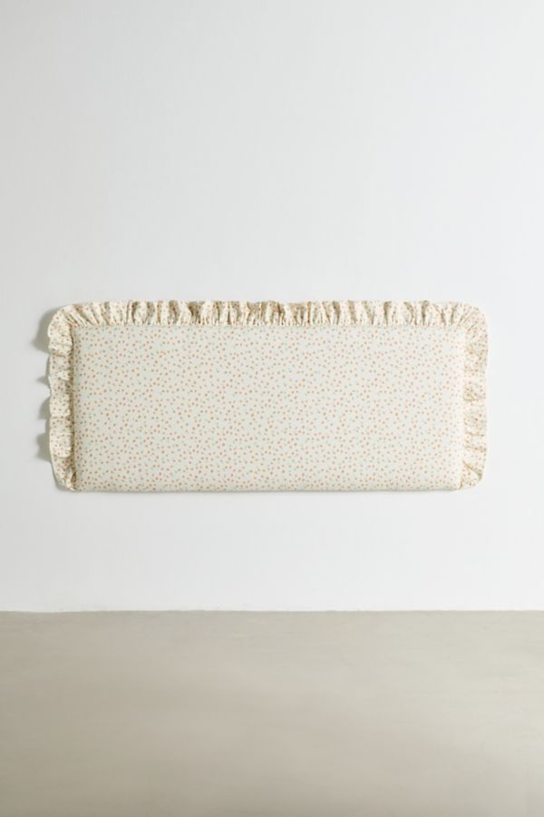 Slide View: 2: Amie Floral Ruffled Wall Mounted Headboard