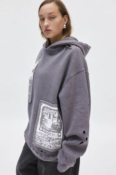 Sex Pistols Patched Graphic Hoodie Sweatshirt