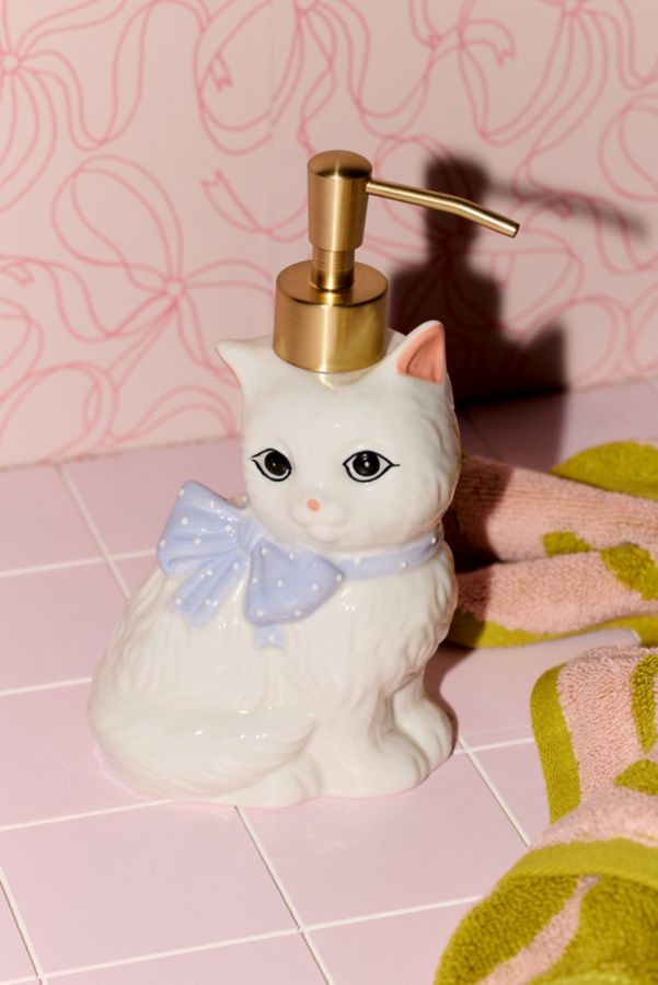 Slide View: 1: Cat Soap Dispenser