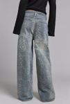 Thumbnail View 2: The Ragged Priest Scale Snakeskin Print Slim Sweeper Jean