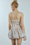 Thumbnail View 5: Robe Mini en Satin Fleur For Love & Lemons