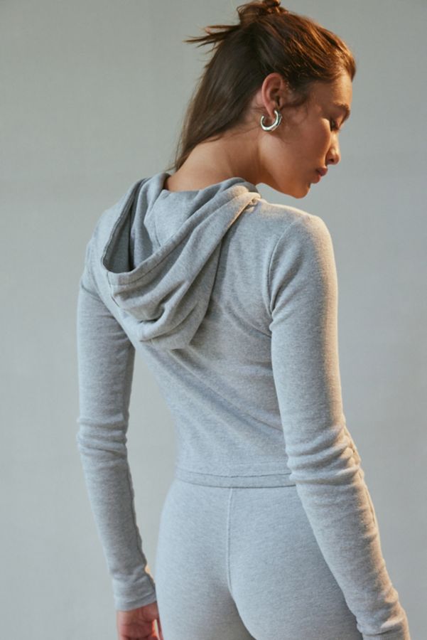 Slide View: 5: Out From Under Easy Does It Slim Zip Up Hoodie Sweatshirt