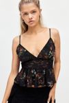 Thumbnail View 1: Ecote Elise Jacquard Lace Peplum Cami