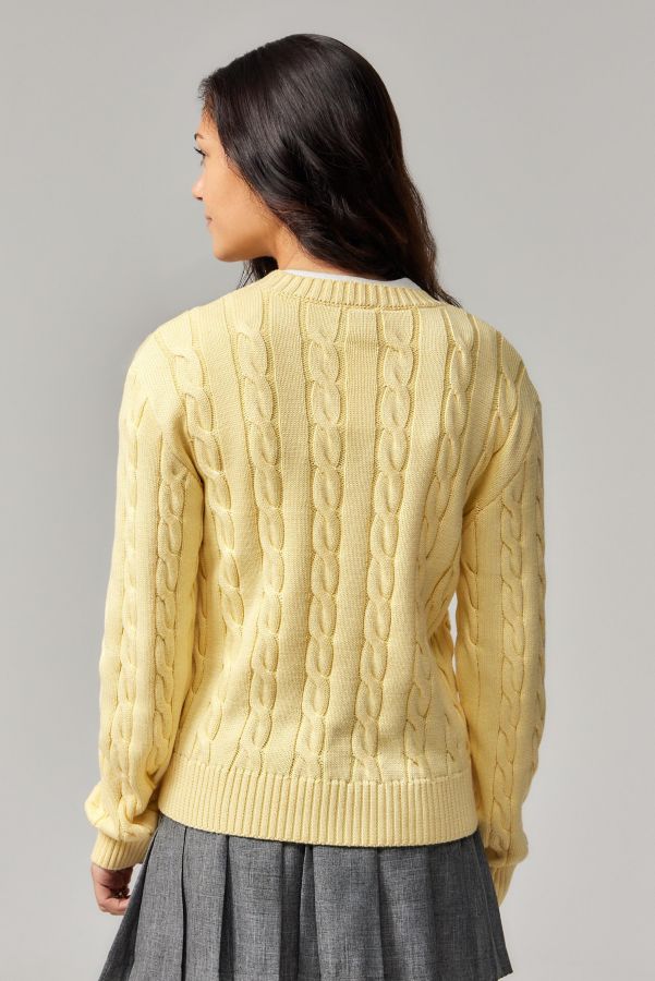 Slide View: 5: iets frans...Heaton Cable Knit Sweater