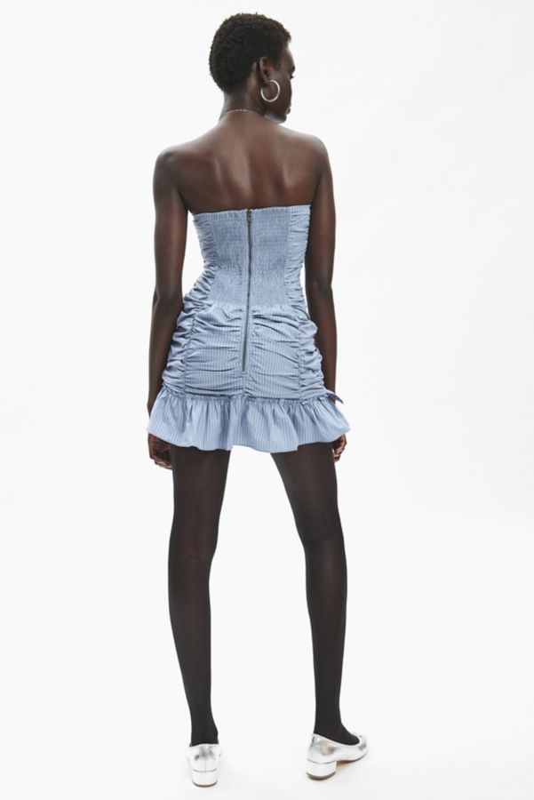 Slide View: 3: Ecote Camilla Strapless Sweetheart Cascading Ruffle Mini Dress