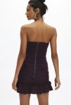 Thumbnail View 3: Ecote Camilla Strapless Cascading Ruffle Mini Dress