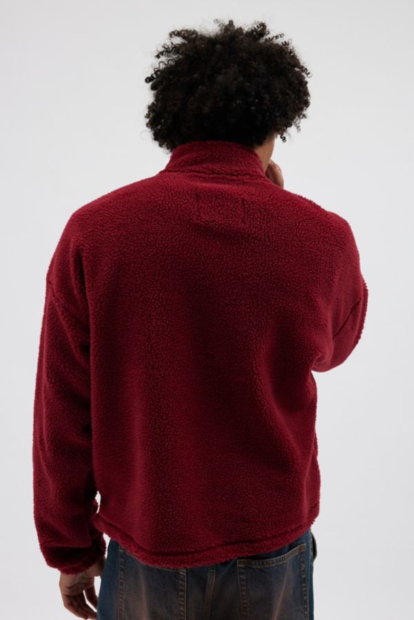 Slide View: 2: BDG Scotty Chainstitch Fleece Half-Zip Mock Neck Sweatshirt