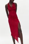 Thumbnail View 1: Silence + Noise Sienna Plisse Cowl Neck Halter Midi Dress