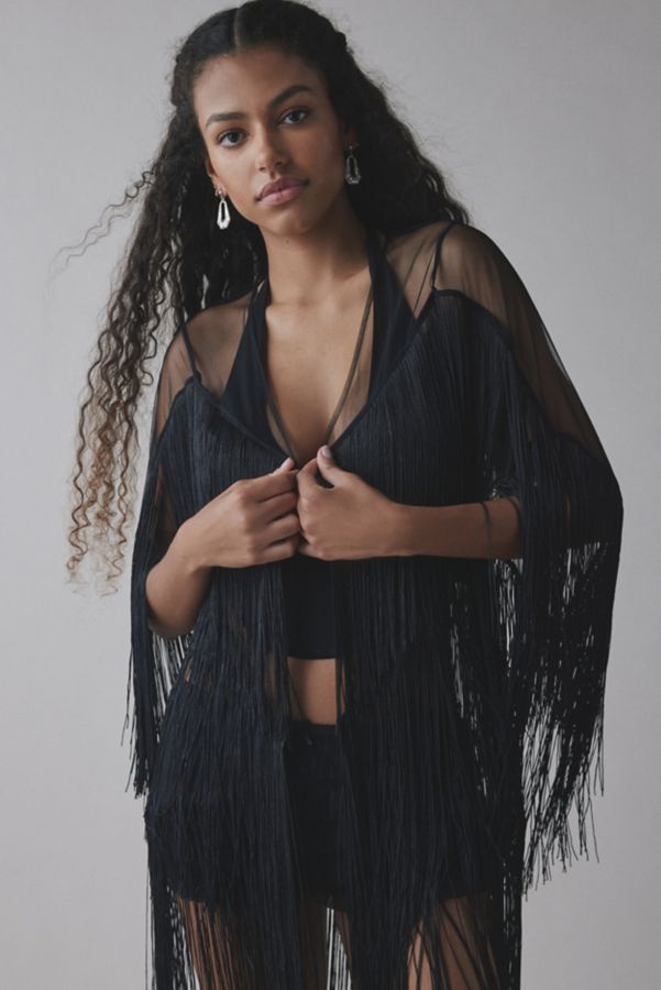 Slide View: 1: Thistle + Spire Fringe Benefits Robe