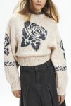 Thumbnail View 1: BDG Noelle Patterned Knit Mockneck Pullover Sweater