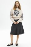 Thumbnail View 3: BDG Noelle Patterned Knit Mockneck Pullover Sweater